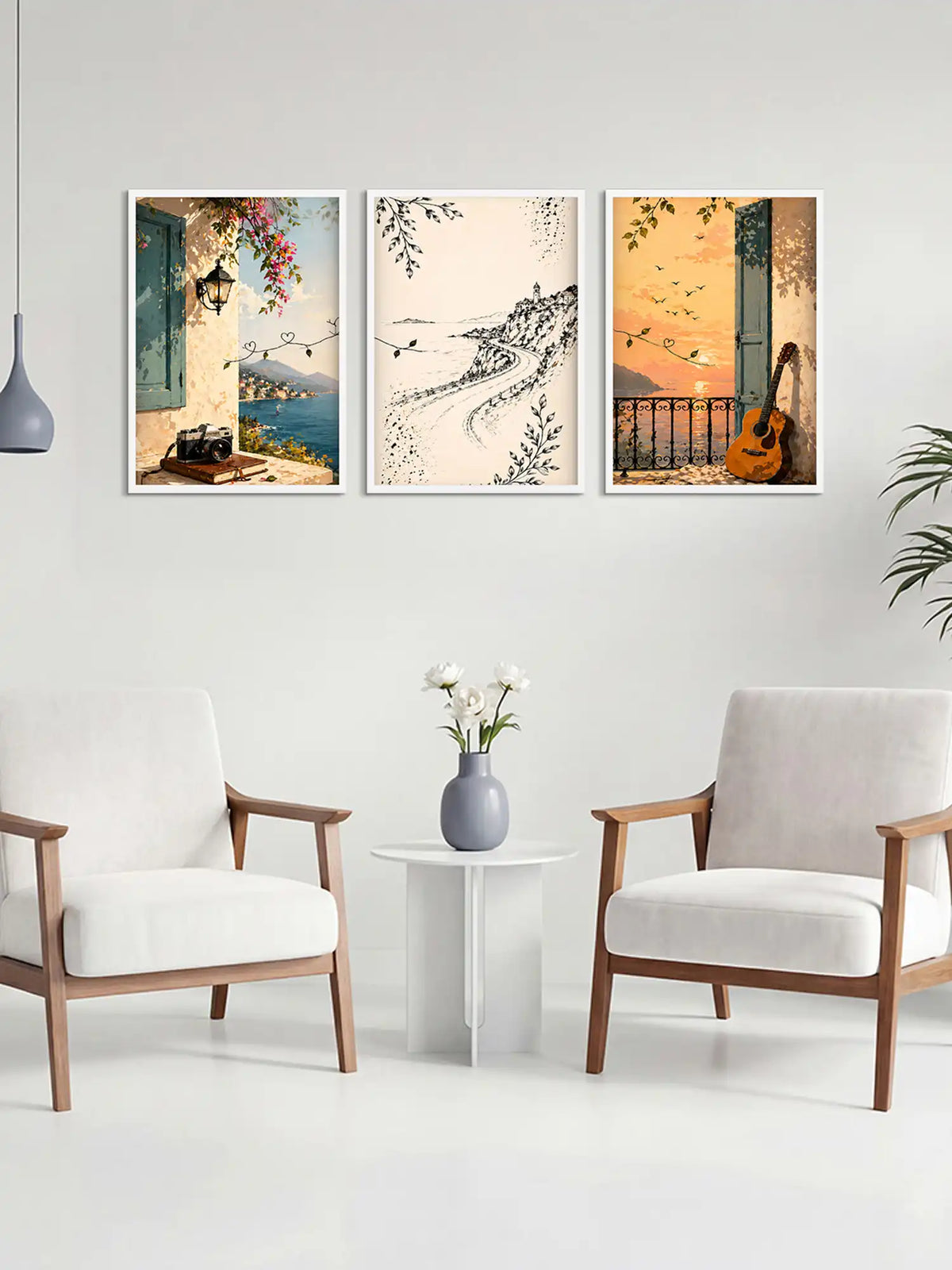 Mediterranean Coastal Wall Art - Spaces Unhooked