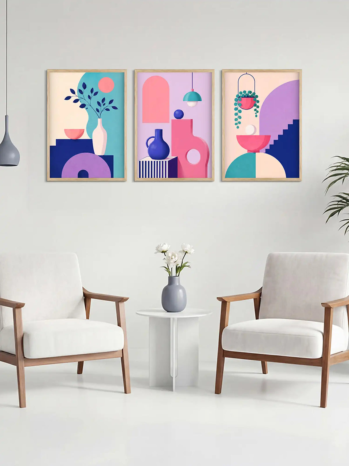 Memphis Still Life Wall Art - Spaces Unhooked