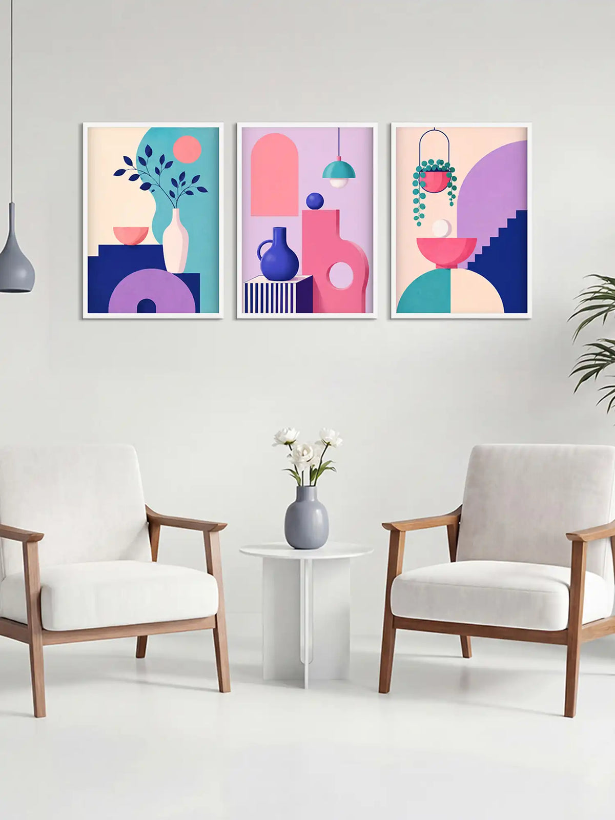 Memphis Still Life Wall Art - Spaces Unhooked