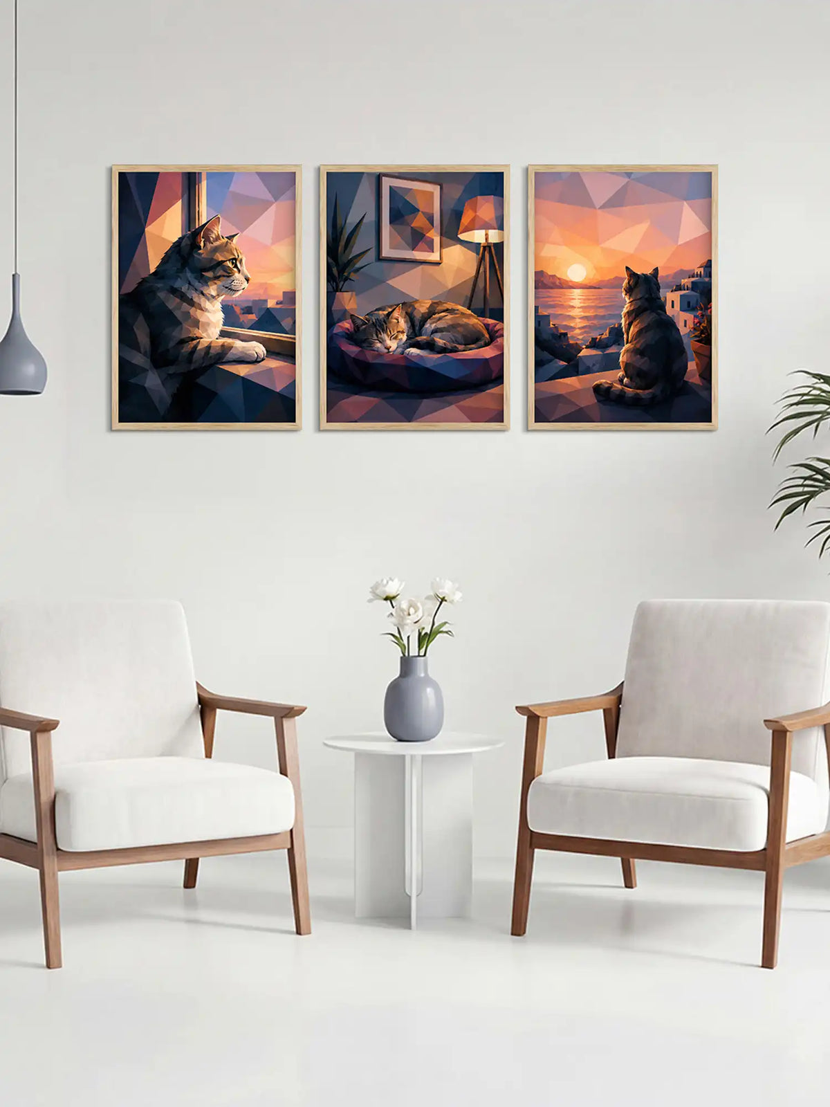 Wooden wall art Pet Wall Art Set of 3 - Spaces Unhooked
