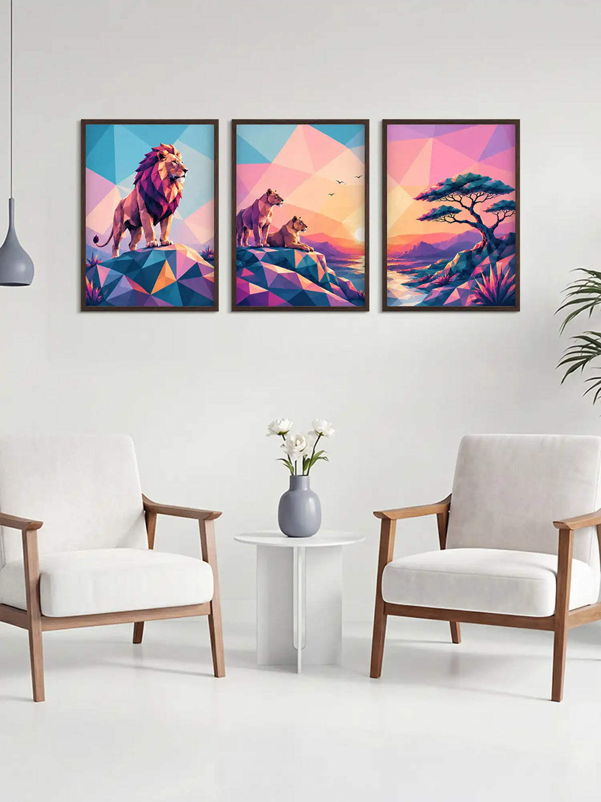 Wildlife Wall Art Set of 3 - Spaces Unhooked