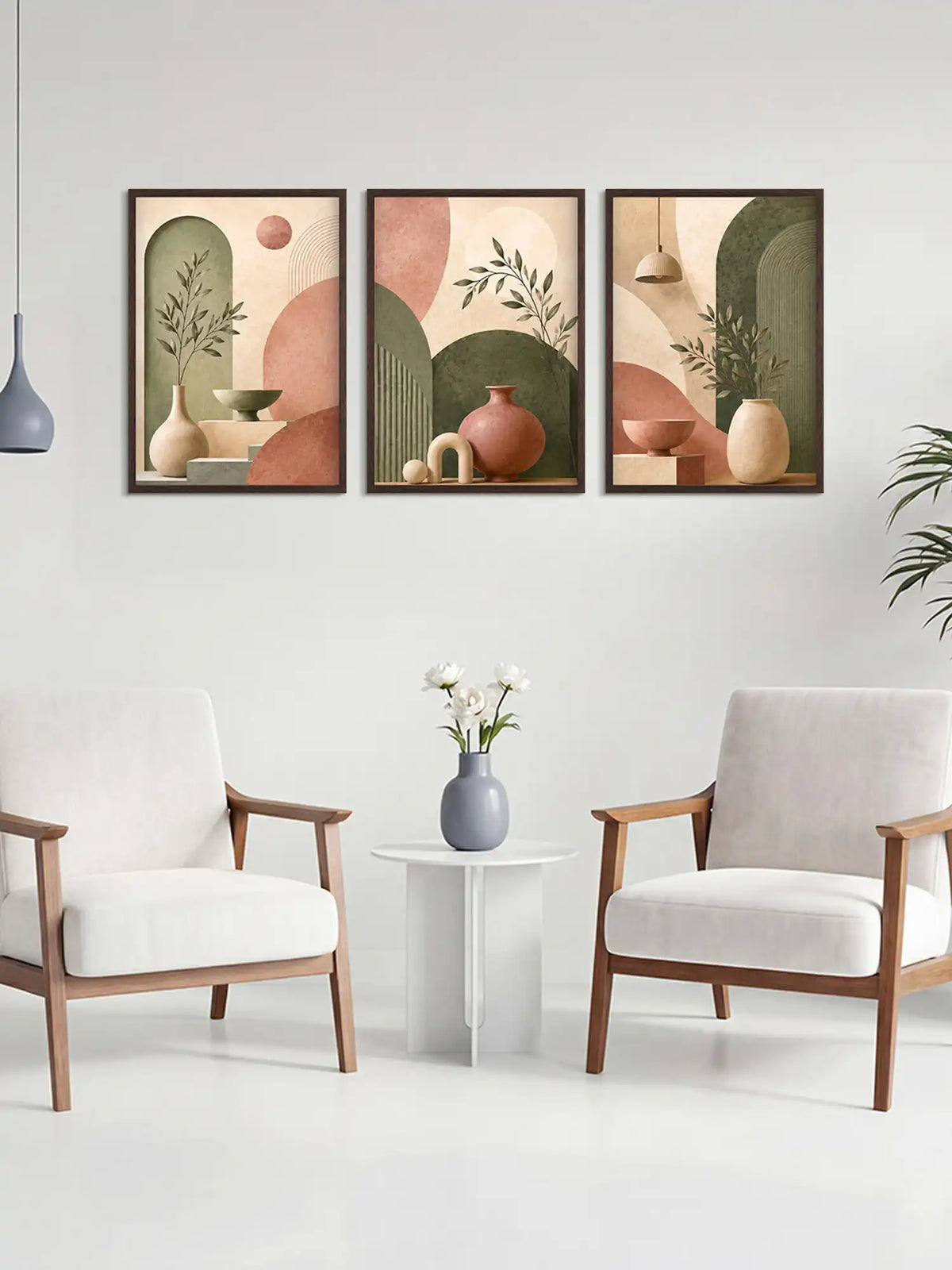 Boho Wall Art Frames - Minimal Boho Still Life Print - Spaces Unhooked