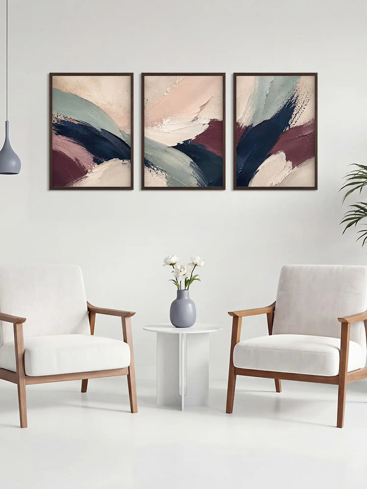 Abstract Wall Art Decor - Gestural Forms - Spaces Unhooked