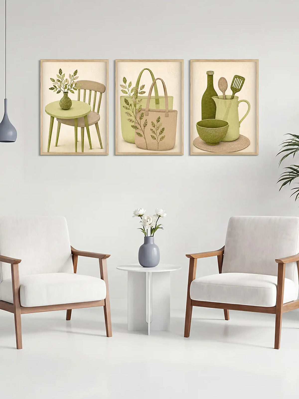 Wooden Wall Frames - Minimalist Everyday Objects Art - Spaces Unhooked