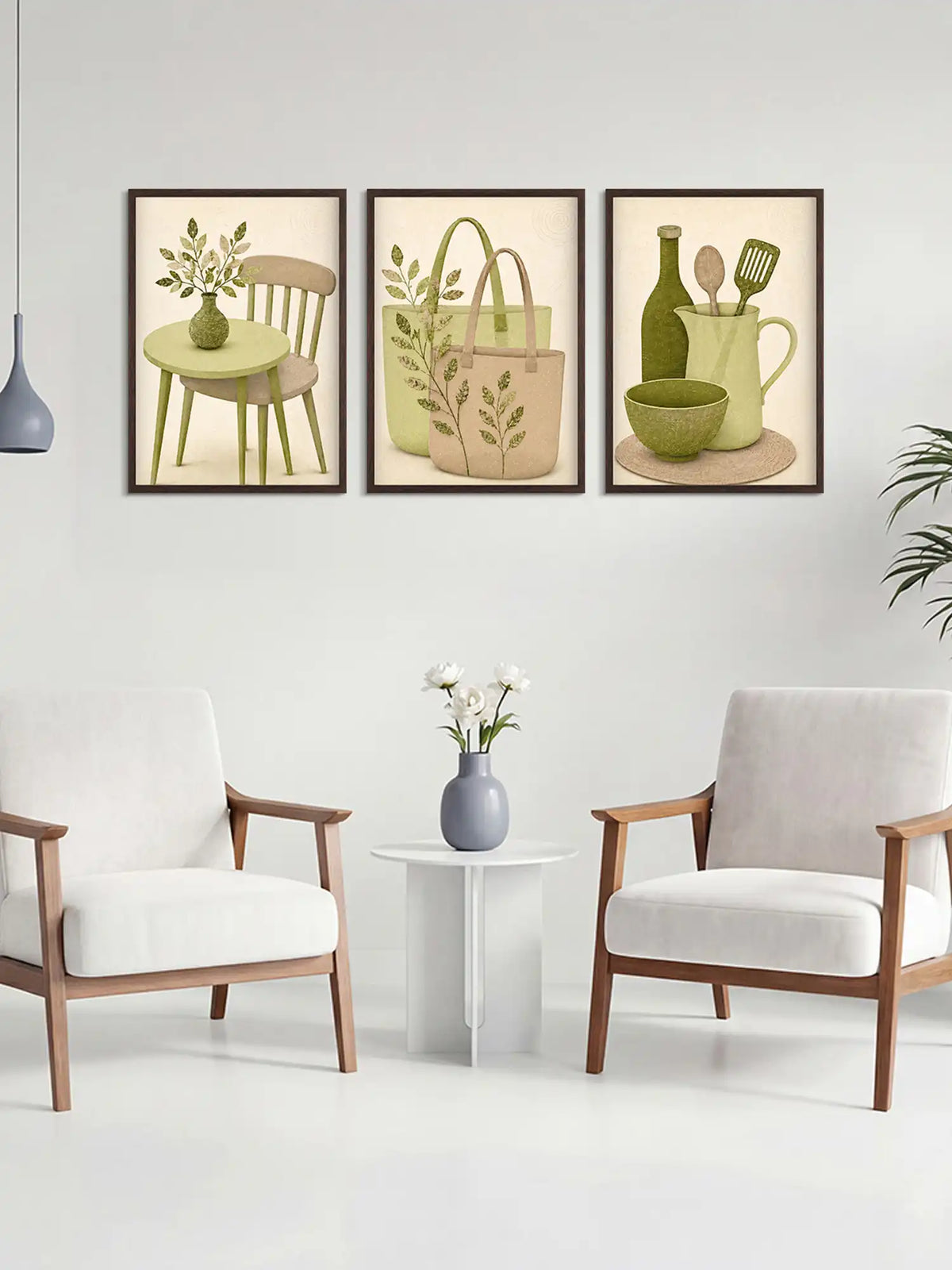 Wooden Wall Frames - Minimalist Everyday Objects Art - Spaces Unhooked