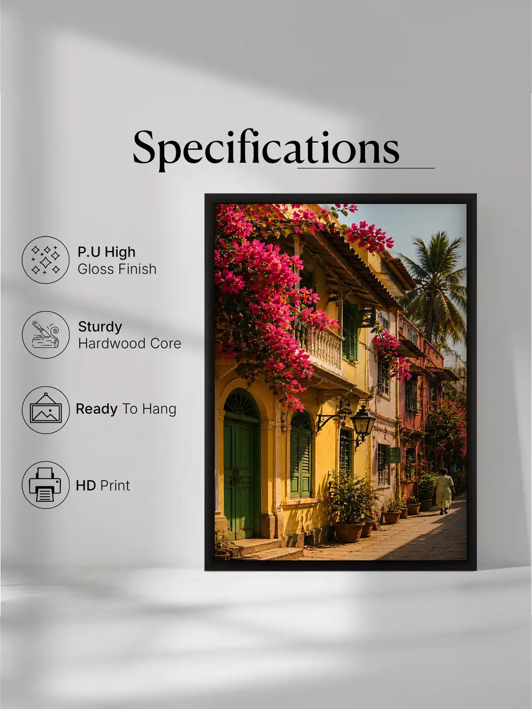 Documentary Photography - Mumbai Cityscape - Black Wooden Wall Frames - Cultural Documentary - Spaces Unhooked