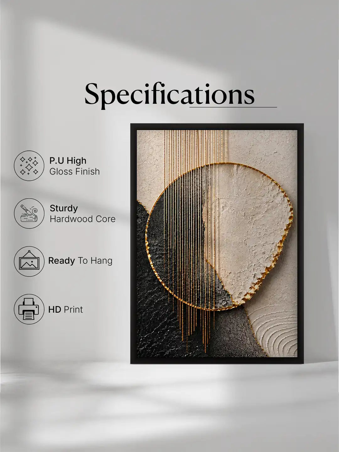 Wooden Wall Frames - Abstract Geometry Wall Art - Spaces Unhooked